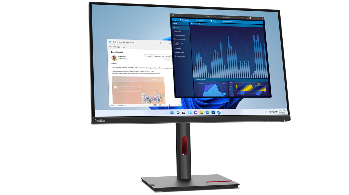 Lenovo ThinkVision T27p-30 Computerbildschirm 68,6 cm (27") 3840 x 2160 Pixel 4K Ultra HD LED Schwarz