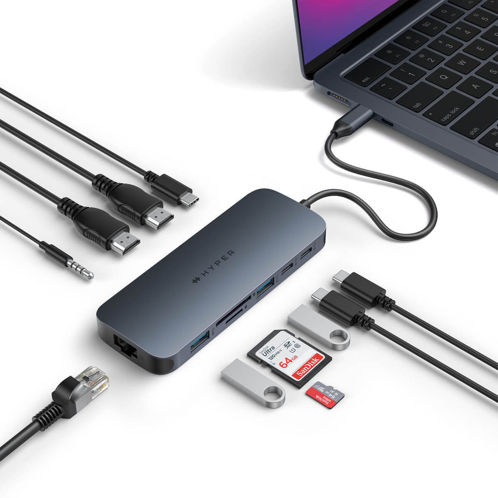 Targus HD4006GL laptop-dockingstation & portreplikator USB 3.2 Gen 2 (3.1 Gen 2) Type-C Schwarz