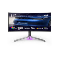 AOC Porsche PD34 Computerbildschirm 86,4 cm (34") 3440 x 1440 Pixel Wide Quad HD QD-OLED Schwarz