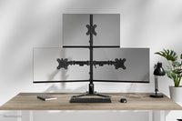 Neomounts DS45-600BL2-1 Monitorständer für drei Bildschirme 10-32"