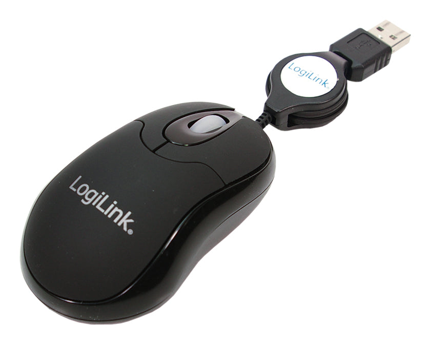 LogiLink ID0016 Maus Büro Beidhändig USB Typ-A Optisch 800 DPI