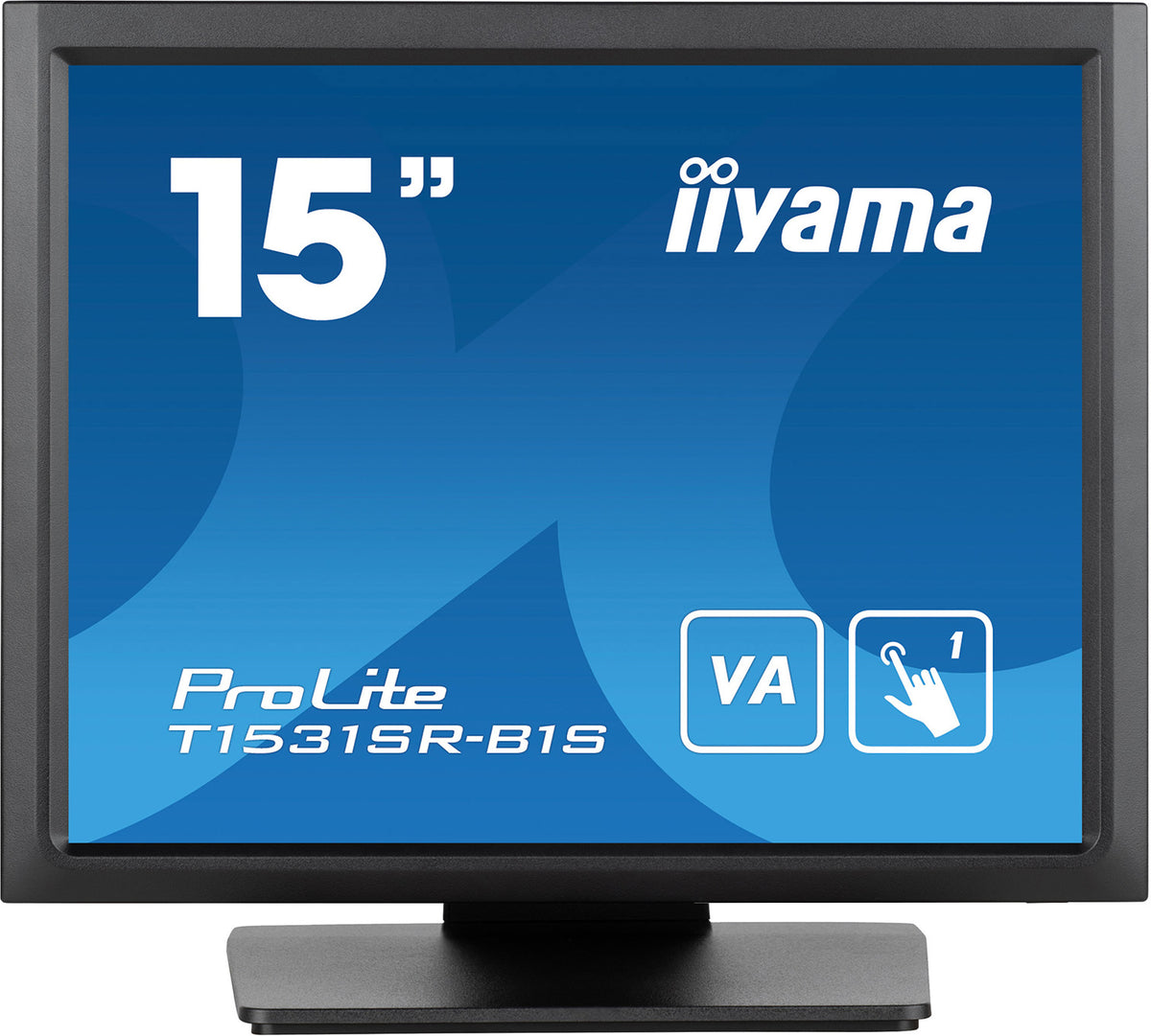 iiyama T1531SR-B1S Computerbildschirm 38,1 cm (15") 1024 x 768 Pixel XGA LCD Touchscreen Schwarz