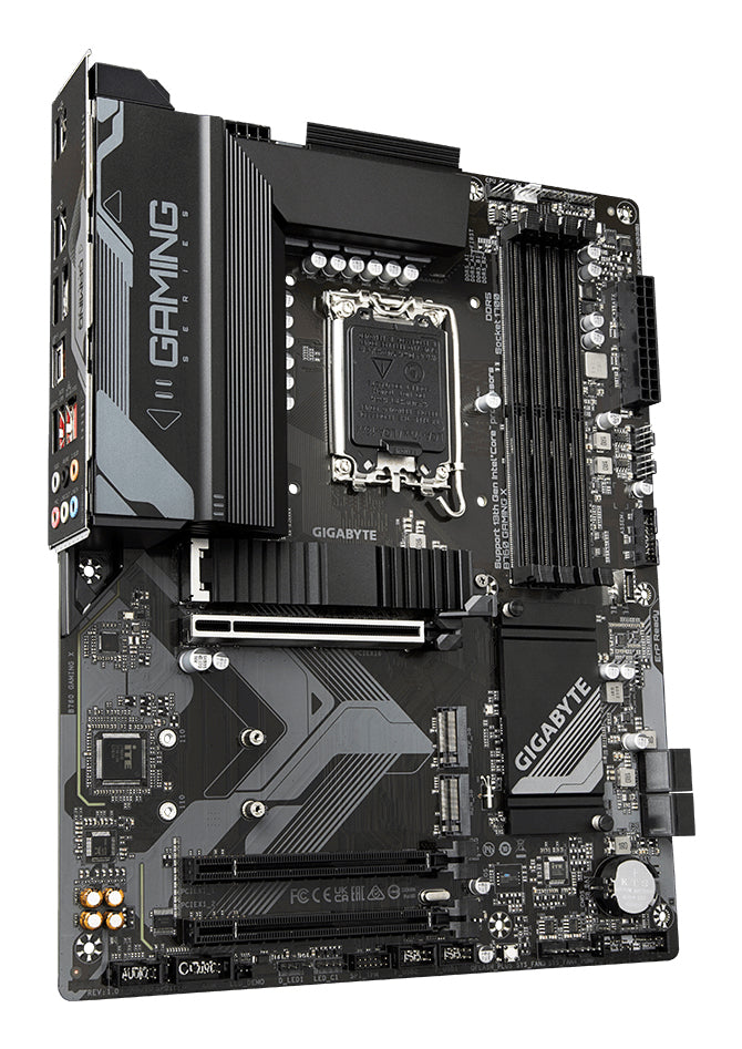 GIGABYTE B760 GAMING X Mainboard - Unterstützt Intel Core Prozessoren der 14. Generation, 8+1+1 Phasen digitales VRM, bis zu 7600MHz DDR5 (OC), 3x PCIe 4.0 M.2, 2.5GbE LAN, USB 3.2 Gen 2
