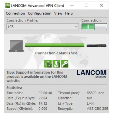 LANCOM Upgrade Advanced VPN Client (Windows. 25 Benutzer)