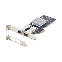 StarTech.com 2-Port GbE SFP Netzwerkkarte, PCIe 2.0 x1, Intel I350-AM2 2x 1GbE, 1000BASE Kupfer/Glasfaser Netzwerkkarte, Gigabit LWL/LAN Karte, Desktop/Server PCIE Netzwerkadapter, Windows und Linux Kompatibel