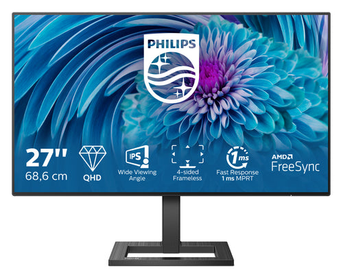 Philips E Line 275E2FAE/00 Computerbildschirm 68,6 cm (27") 2560 x 1440 Pixel Quad HD LED Schwarz