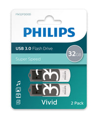 Philips Vivid USB-Stick 64 GB USB Typ-A 3.2 Gen 1 (3.1 Gen 1) Grau, Weiß