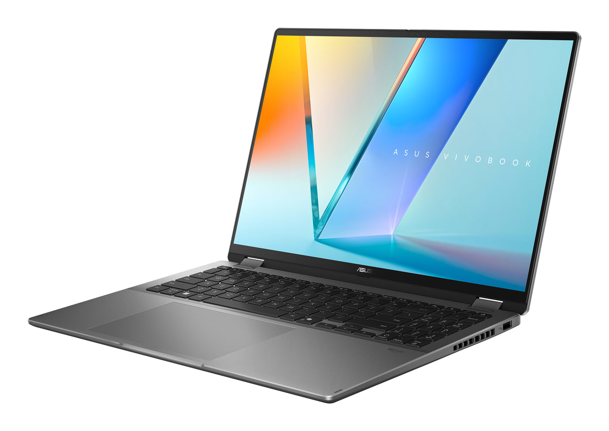 ASUS Vivobook 16 Flip TP3607AA-SI030W Intel Core Ultra 7 355 Hybrid (2-in-1) 40,6 cm (16") Touchscreen WUXGA 16 GB LPDDR5x-SDRAM 512 GB SSD Wi-Fi 7 (802.11be) Windows 11 Home Grau