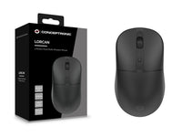Conceptronic LORCAN04B Dual-Mode Wireless Maus mit 4 Tasten, Bluetooth 5.2, 2.4GHz