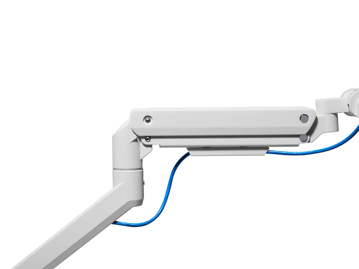 Equip 17"-49" Schwerlast-Monitor-Schreibtischhalterung, Weiß