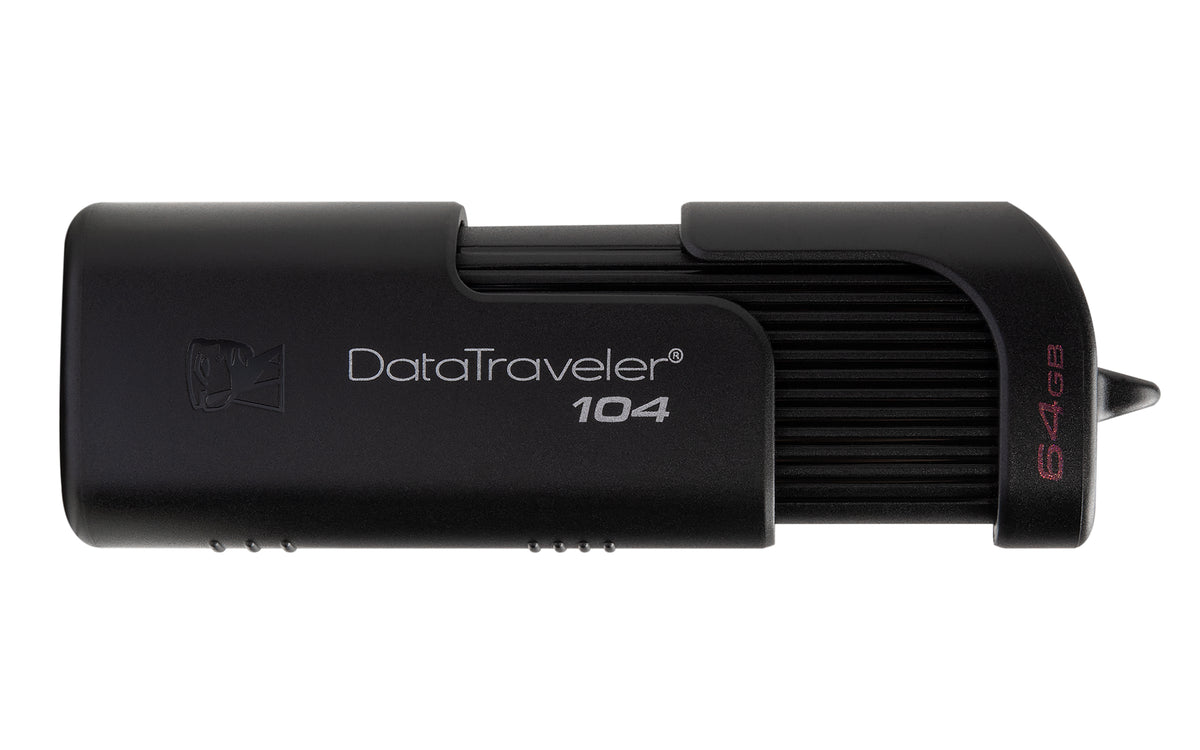 Kingston Technology DataTraveler 104 USB-Stick 64 GB USB Typ-A 2.0 Schwarz