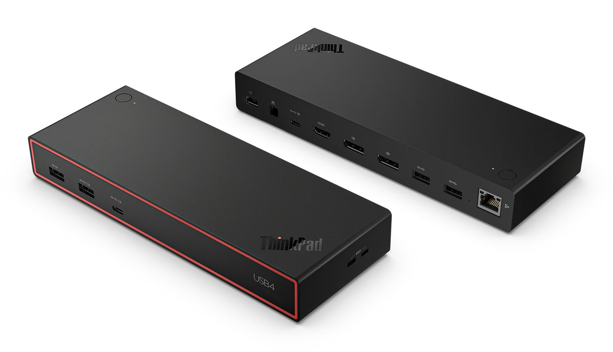 Lenovo ThinkPad USB4 Dock 5000 (with 135W Adapter) Kabelgebunden Schwarz