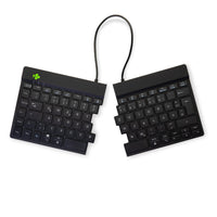 R-Go Tools Ergonomische Tastatur R-Go Split Break mit Pausensoftware, geteilte Tastatur, QWERTZ (DE), kabellos, schwarz