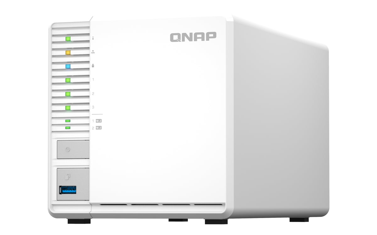 QNAP TS-364 NAS Tower Intel® Celeron® N5095 8 GB DDR4 0 TB QNAP Turbo System Weiß