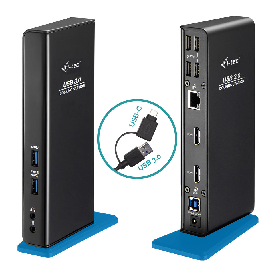 i-tec Station d'accueil double HDMI USB 3.0/USB-C