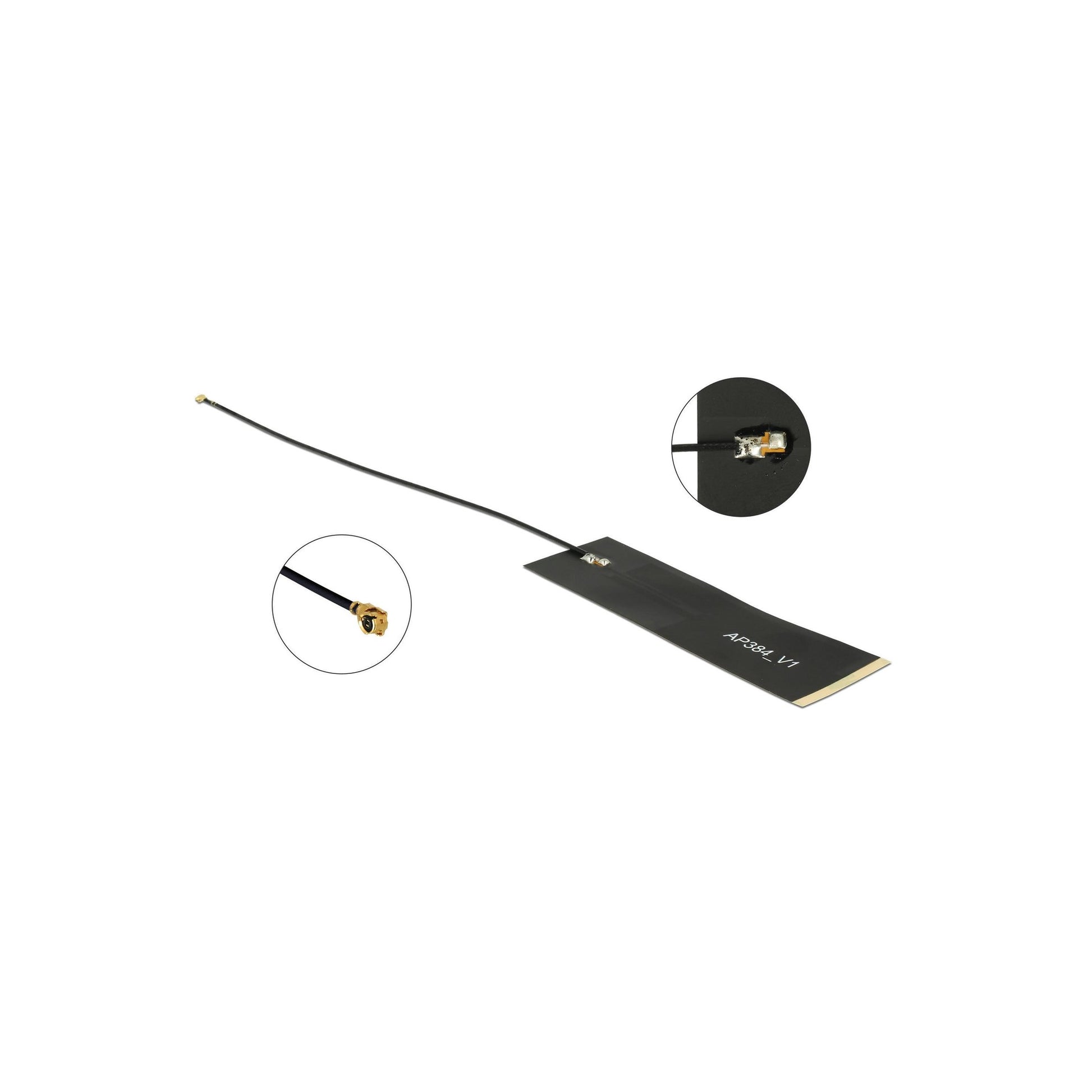 LoRa/MHF Antenne, SMA-Stecker, schwarz