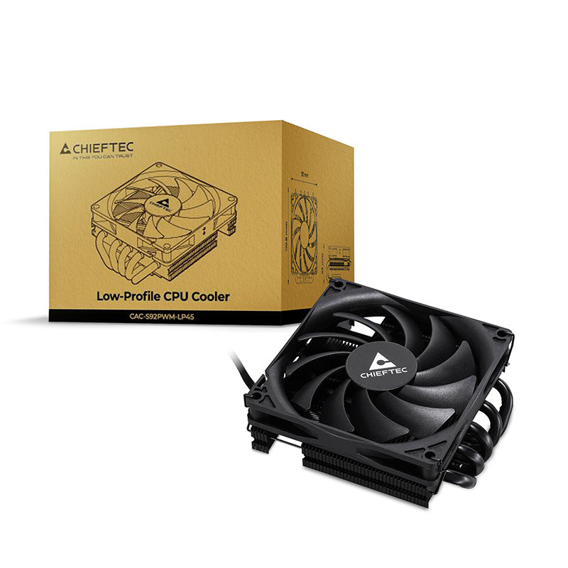 Chieftec CAC-S92PWM-LP45 Computerkühlsystem Computergehäuse Luftkühlung 9,2 cm Schwarz