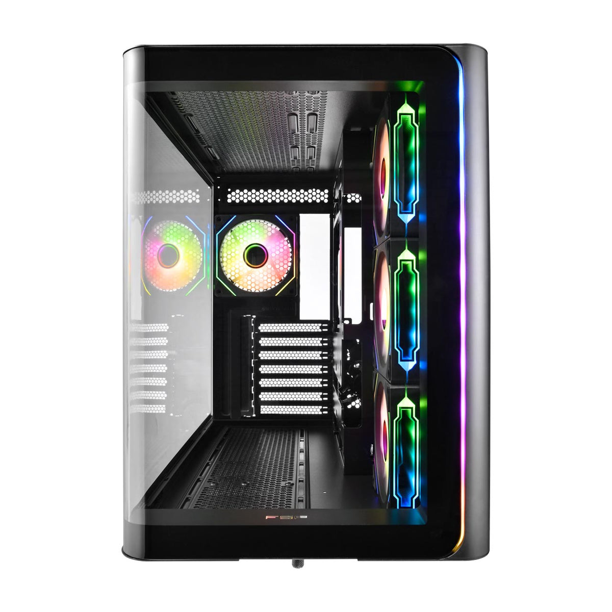 FSP M580-BA Gehäuse Midi Tower mITX, mATX Schwarz ARGB