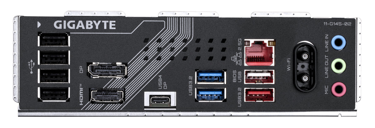 GIGABYTE B860 GAMING X WIFI6E Mainboard - Intel Core Ultra CPUs, 12+1+2+1 Phasen VRM, bis zu 9066MHz DDR5, 1xPCIe 5.0 + 2xPCIe 4.0 M.2, 2,5 GbE LAN, WIFI 6E, USB4