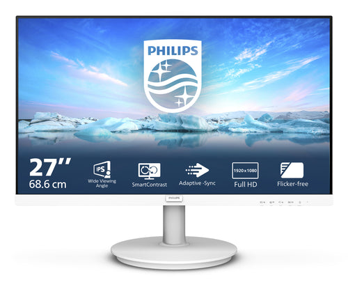 Philips V Line 271V8AW/00 Computerbildschirm 68,6 cm (27") 1920 x 1080 Pixel Full HD LCD Weiß