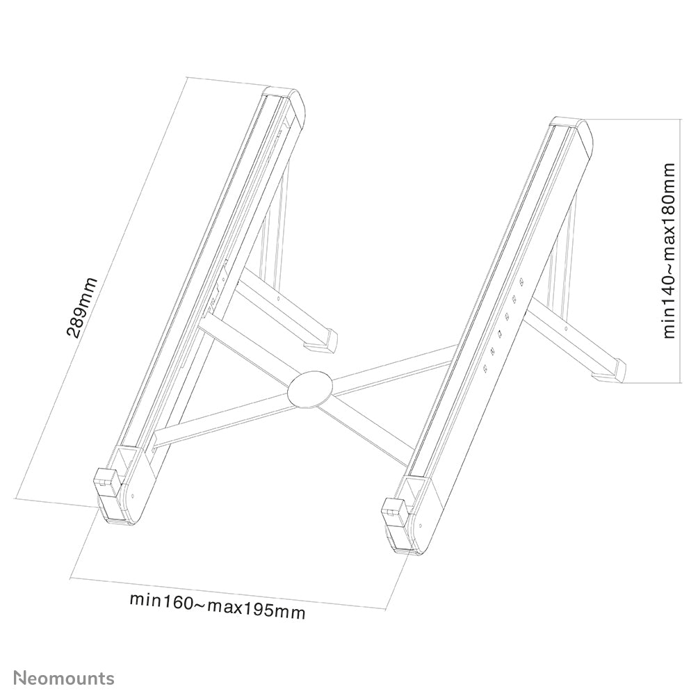 Neomounts NSLS010 Laptop-Halterung 11-17" - faltbar - kompakt - universal