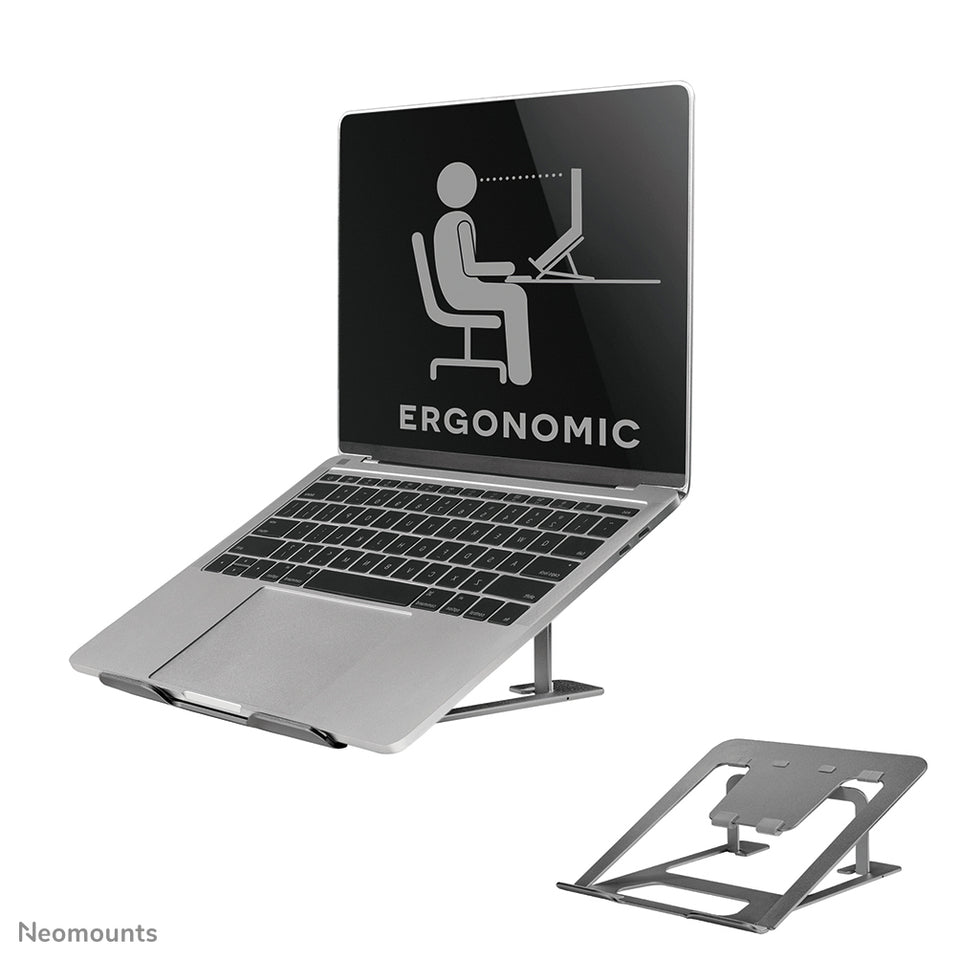 Neomounts NSLS085GREY Support pour ordinateur portable 10-17" - pliable - compact - universel