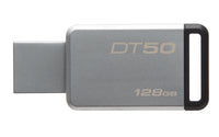 Kingston Technology DataTraveler 50 128GB USB-Stick USB Typ-A 3.2 Gen 1 (3.1 Gen 1) Schwarz, Silber
