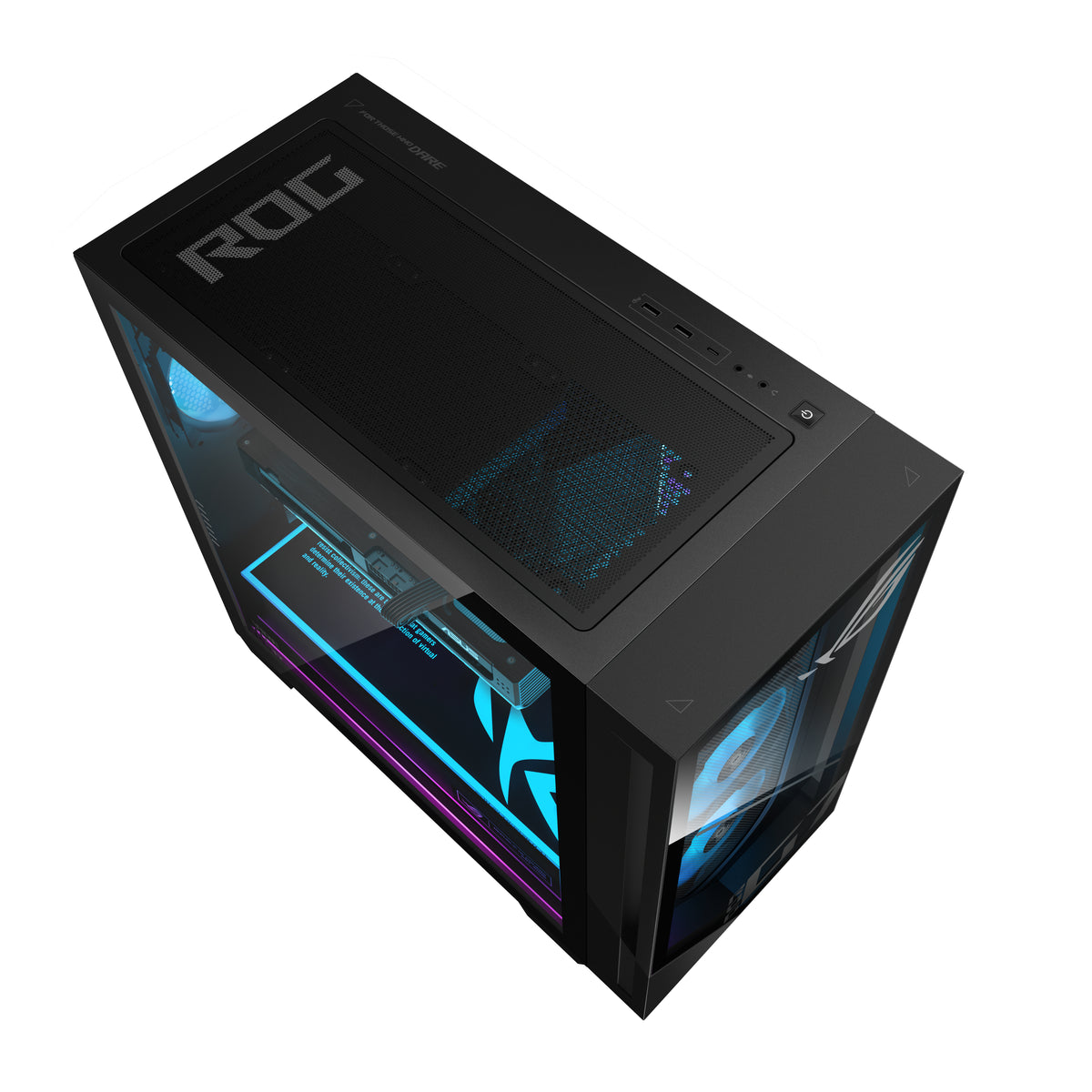 ASUS ROG G700 GM700TZ-R9800X283W AMD Ryzen™ 7 9800X3D 32 GB DDR5-SDRAM 2 TB SSD AMD Radeon RX 9070 XT Windows 11 Home Tower PC Schwarz