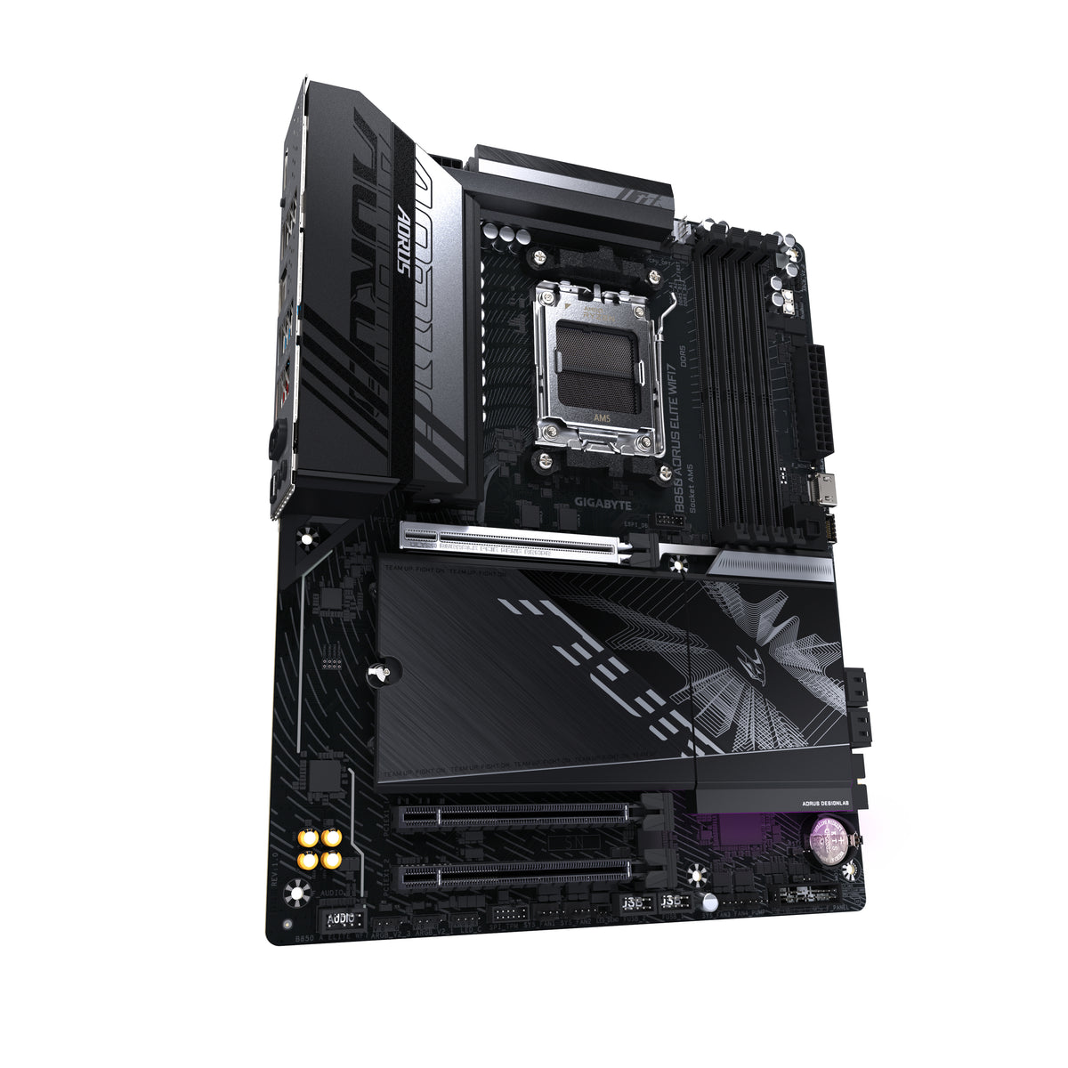 GIGABYTE B850 AORUS ELITE WIFI7 Motherboard - AMD Ryzen 9000 Serie CPUs, 14+2+2 Phasen digitales VRM, bis zu 8200MHz DDR5 (OC), 1xPCIe 5.0 + 2xPCIe 4.0 M.2, 2,5 LAN, WIFI 7, USB 3.2 Gen 2x2