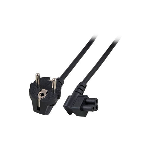 ACT Stromkabel Netzstecker CEE 7/7 Stecker (abgewinkelt) - C5 (abgewinkelt) schwarz 5 m