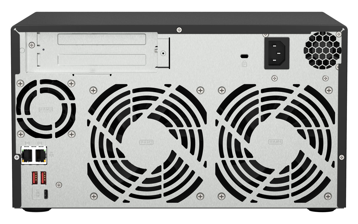 QNAP TS-873A NAS Tower Ryzen Embedded V1500B 8 GB DDR4 0 TB QuTS hero Schwarz