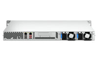 QNAP TS-464U-RP NAS Rack (1U) Intel® Celeron® N5095 8 GB DDR4 0 TB QNAP Turbo System Aluminium, Schwarz