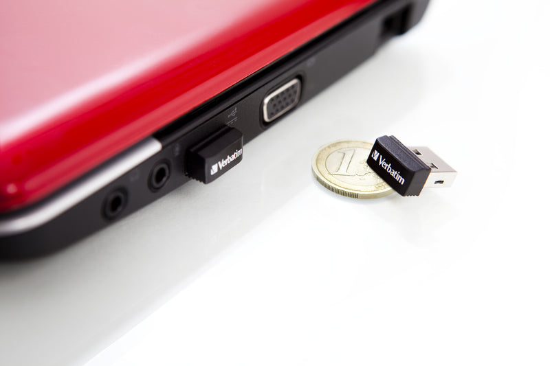 Verbatim Store 'n' Stay NANO - USB-Stick 16 GB - Schwarz