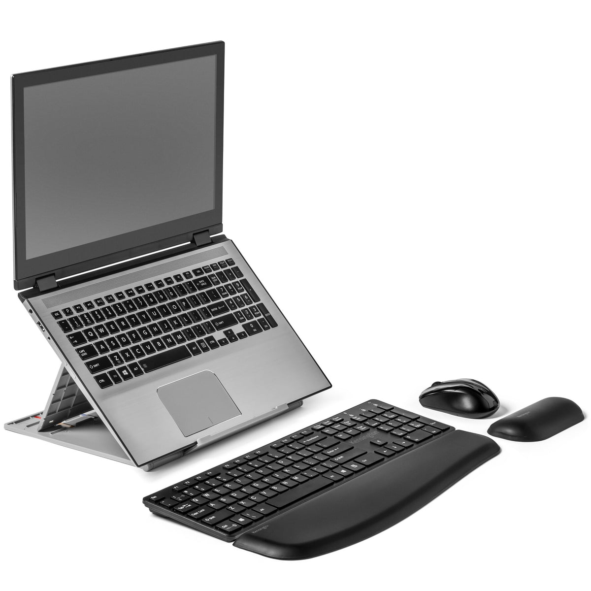 Kensington SmartFit Easy Riser Go - Höhenverstellbarer, ergonomischer Laptopständer für Laptops bis zu 17"
