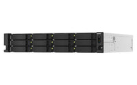 QNAP TS-h1887XU-RP NAS Rack (2U) Intel Xeon E E-2334 16 GB DDR4 0 TB QuTS hero Schwarz, Weiß
