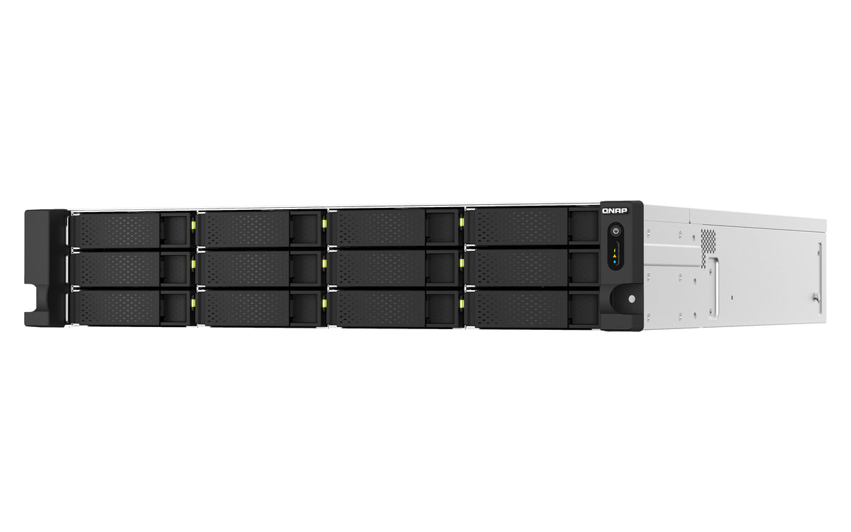 QNAP TS-H1887XU-RP NAS Rack (2U) Intel Xeon E E-2336 32 GB DDR4 0 TB QuTS hero Schwarz, Weiß