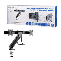 LogiLink BP0102 Flachbildschirm-Tischhalterung 68,6 cm (27") Tisch/Bank Schwarz