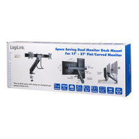 LogiLink BP0102 Flachbildschirm-Tischhalterung 68,6 cm (27") Tisch/Bank Schwarz