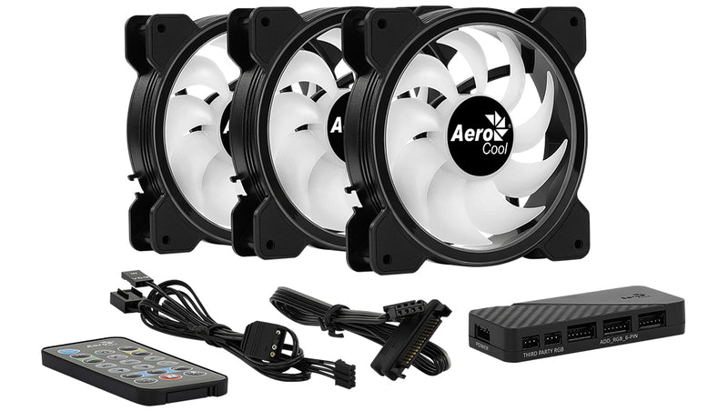 Aerocool Saturn 12F ARGB Pro Computergehäuse Ventilator 12 cm Schwarz