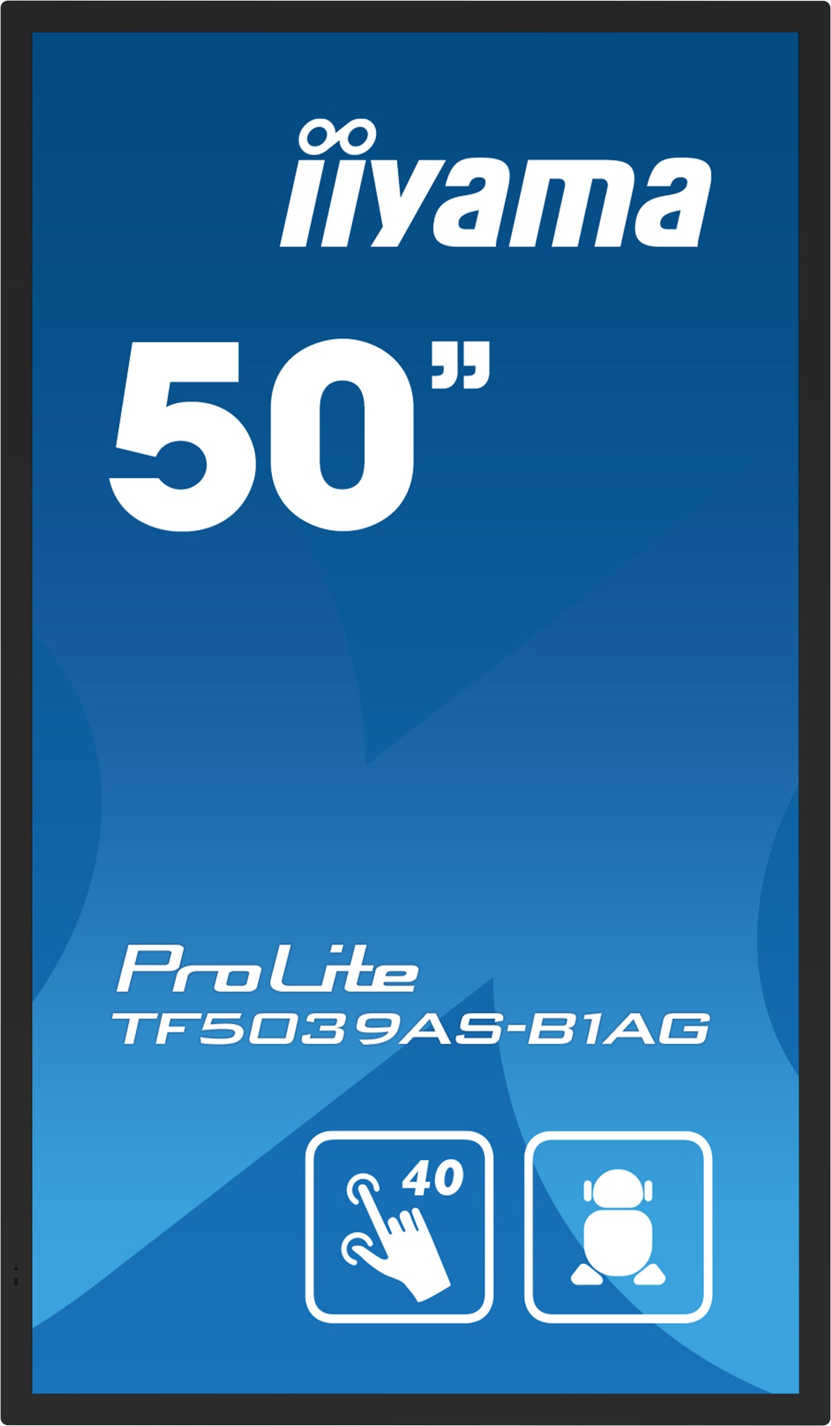 iiyama TF5039AS-B1AG Computerbildschirm 125,7 cm (49.5") 3840 x 2160 Pixel 4K Ultra HD LED Touchscreen Schwarz