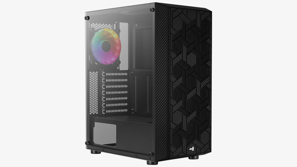 Aerocool Hive-G-BK-v3 Midi Tower Schwarz