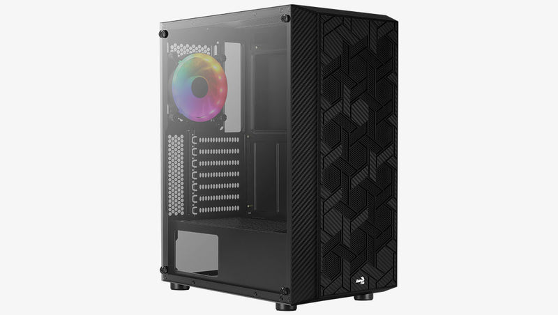 Aerocool Hive-G-BK-v3 Midi Tower Schwarz