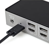 StarTech.com USB-C USB-A Dock - Hybrid Universal Triple Monitor Laptop Docking Station DisplayPort & HDMI 4K 60 Hz - 85W PD, 6x USB-Hub, GbE, Audio - USB 3.1 Gen 2 10 Gbit/s