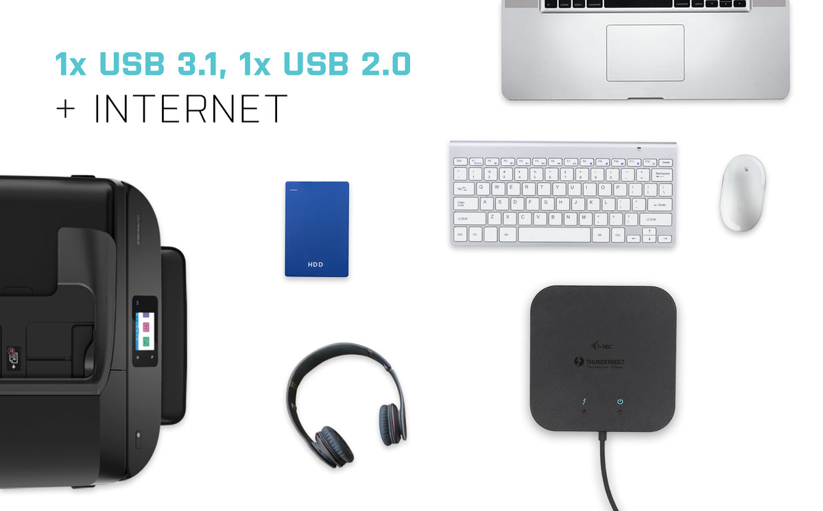 i-tec Thunderbolt 3 Travel Dock Dual 4K Display + Power Delivery 60W