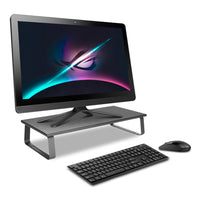 Techly ICA-MS 600TY Flachbildschirm-Tischhalterung Tisch/Bank Schwarz