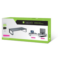 Techly ICA-MS 600TY Flachbildschirm-Tischhalterung Tisch/Bank Schwarz
