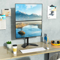 Techly ICA-LCD 2520V Flachbildschirm-Tischhalterung 68,6 cm (27") Tisch/Bank Schwarz