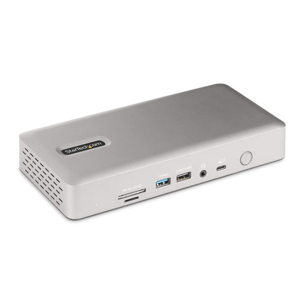 StarTech.com Universal Thunderbolt 4 and USB4 Docking Station, Quad-Display on Windows, Dual-Display with MacBook, HDMI DP Dock with 100W Charging