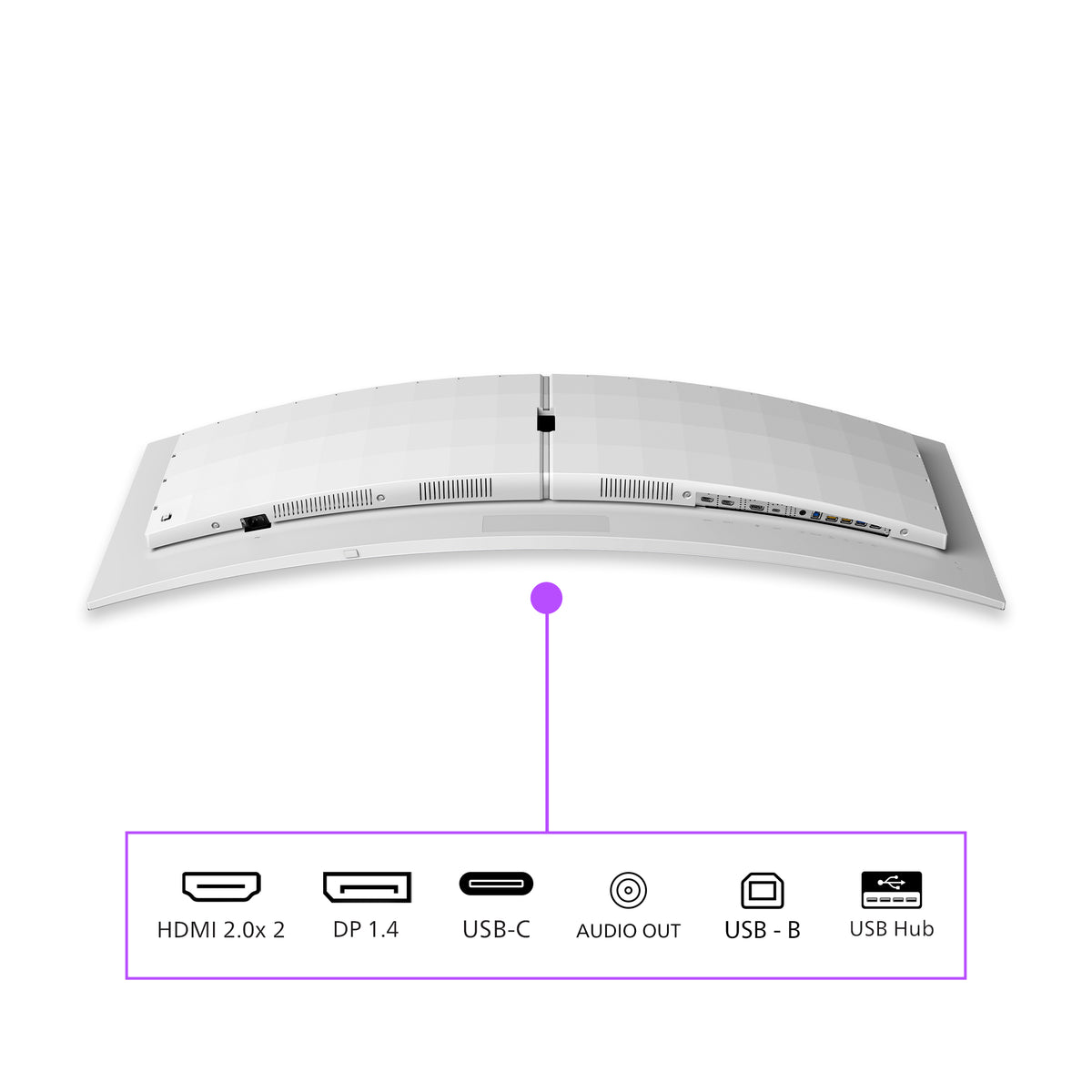 Philips Evnia 8000 49M2C8900L/00 Computerbildschirm 124,2 cm (48.9") 5120 x 1440 Pixel Dual QHD QD-OLED Weiß