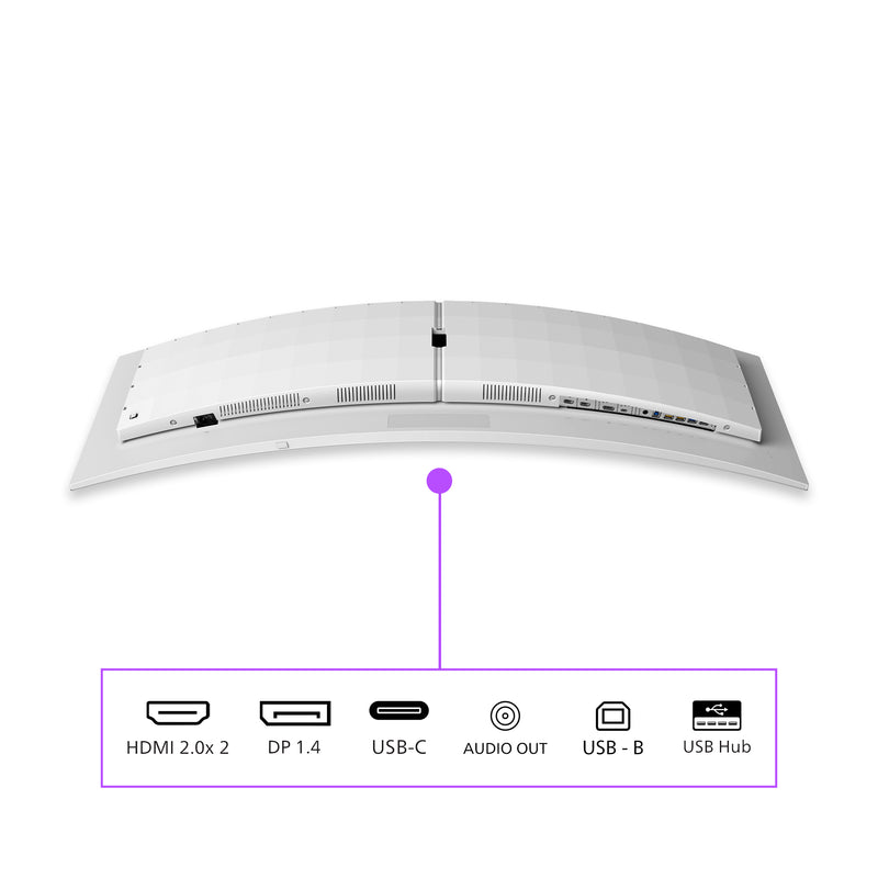 Philips Evnia 8000 49M2C8900L/00 Computerbildschirm 124,2 cm (48.9") 5120 x 1440 Pixel Dual QHD QD-OLED Weiß